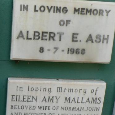 ASH Albert E. -1968 :: MALLAMS Eileen Amy 1908-1975