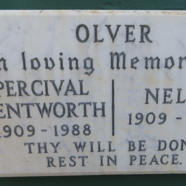 OLVER Percival Wentworth 1909-1988 &amp; Nellie 1909-2001