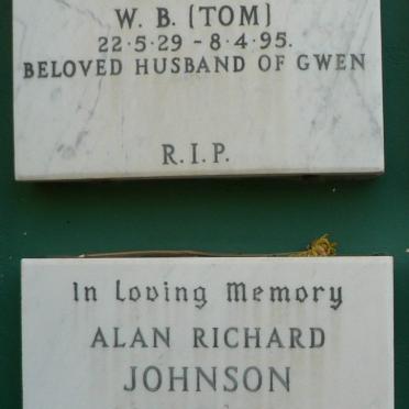 BARRIE W.B. 1929-1995 :: JOHNSON Alan Richard 1931-1997