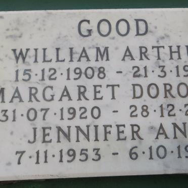 GOOD William Arthur 1908-1956 &amp; Margaret Dorothy 1920-2003 :: GOOD Jennifer Ann 1953-1955