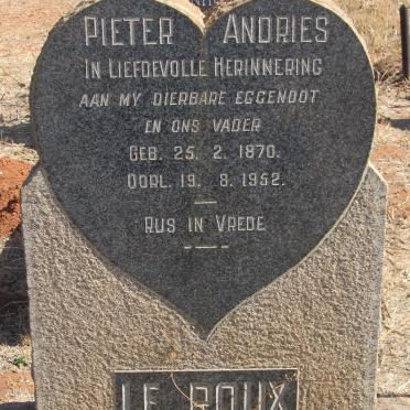 ROUX Pieter Andries, le 1870-1952