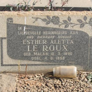 ROUX Esther Aletta, le nee MALAN 1890-1958