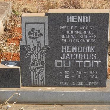 TOIT Hendrik Jacobus, du 1923-1994