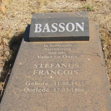 BASSON Stefanus Francois 1922-1988