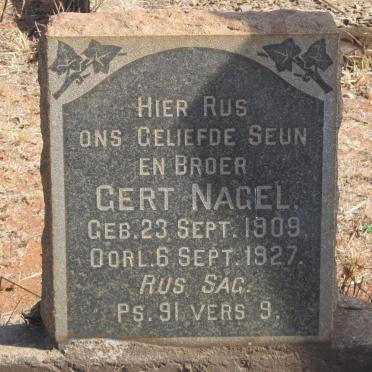 NAGEL Gert 1909-1927