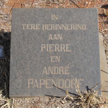 PAPENDORF Pierre ?-? :: PAPENDORF Andre ?-?