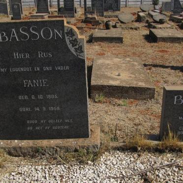 BASSON Fanie 1885-1968 &amp; Jeannie 1888-1982