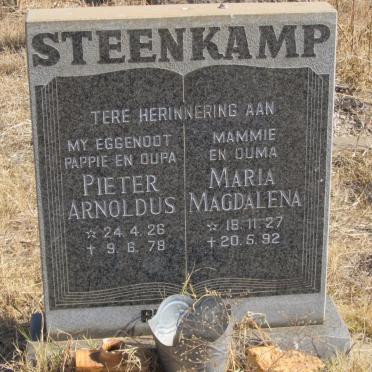 STEENKAMP Pieter Arnoldus 1926-1978 &amp; Maria Magdalena 1927-1992