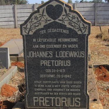 PRETORIUS Johannes Lodewikus 1871-1942