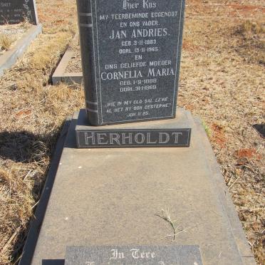 HERHOLDT Jan Andries 1883-1965 &amp; Cornelia Maria 1888-1969