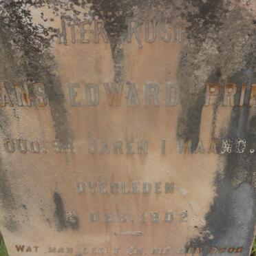 PRINS Frans Edward -1902