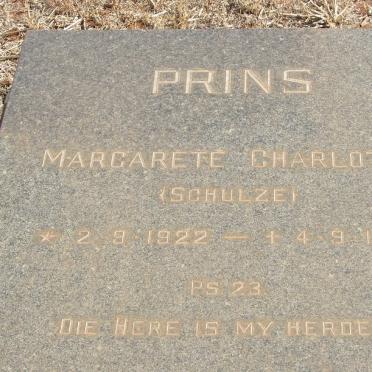 PRINS Margarete Charlotte nee SCHULZE 1922-1970