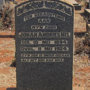 NEL Johan Andries 1894-1924