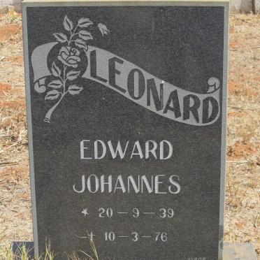 LEONARD Edward Johannes 1939-1976