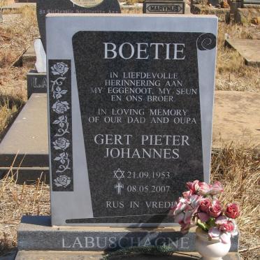 LABUSCHAGNE Gert Pieter Johannes 1953-2007