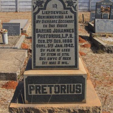 PRETORIUS Barend Johannes 1886-1942