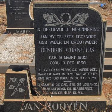 ROOYEN Hendrik Cornelius, van 1903-1959