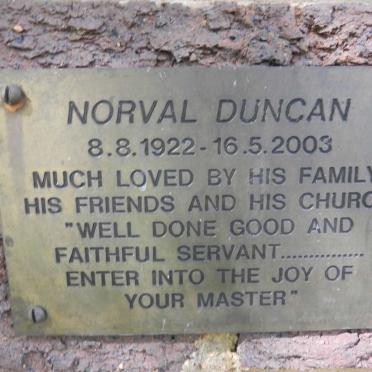 DUNCAN Norval 1922-2003