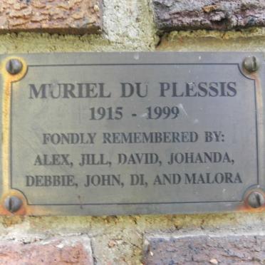 PLESSIS Muriel, du 1915-1999