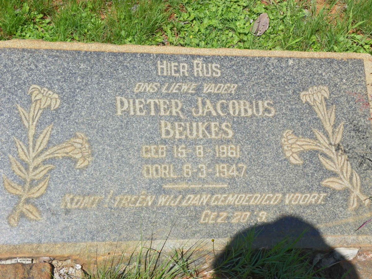 BEUKES Pieter Jacobus 1861-1947