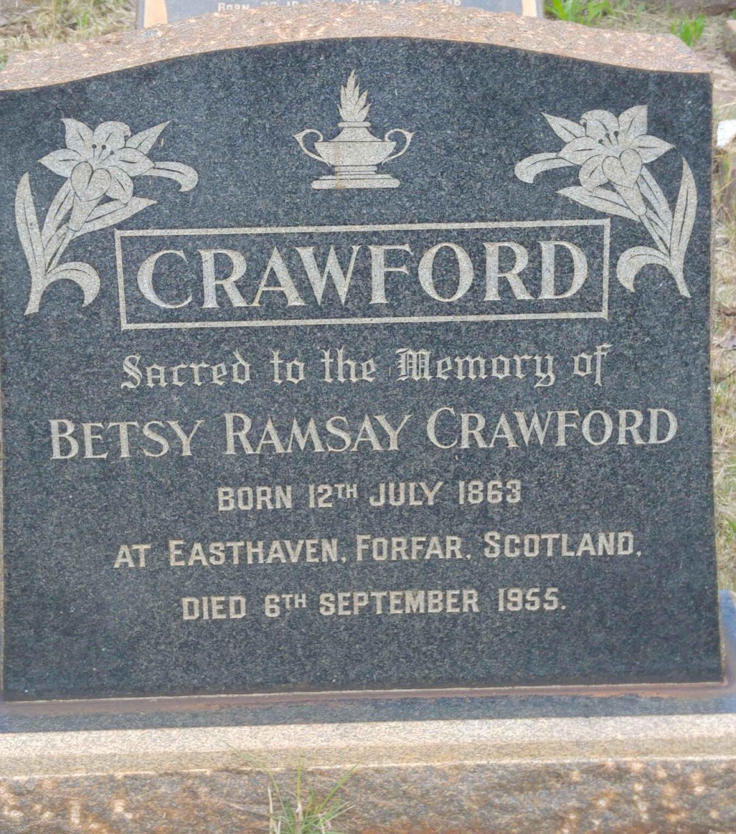 CRAWFORD Betsy Ramsay 1863-1955