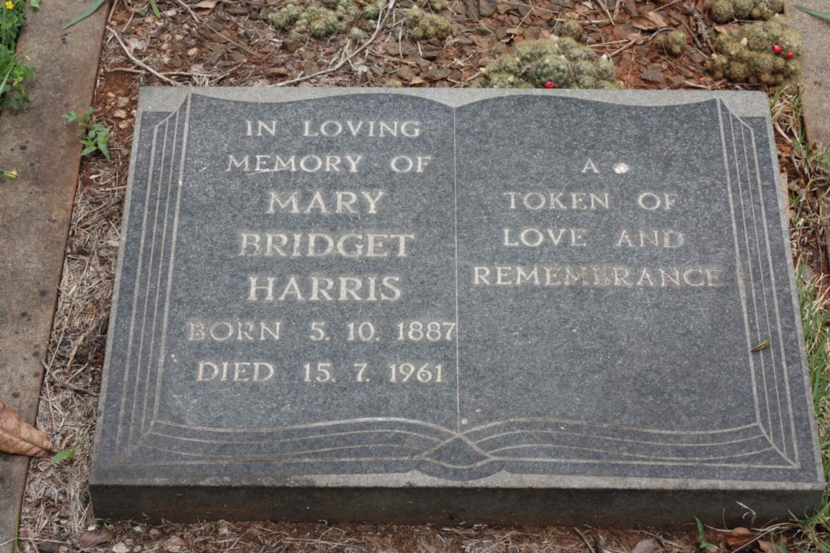 HARRIS Mary Bridget 1887-1961