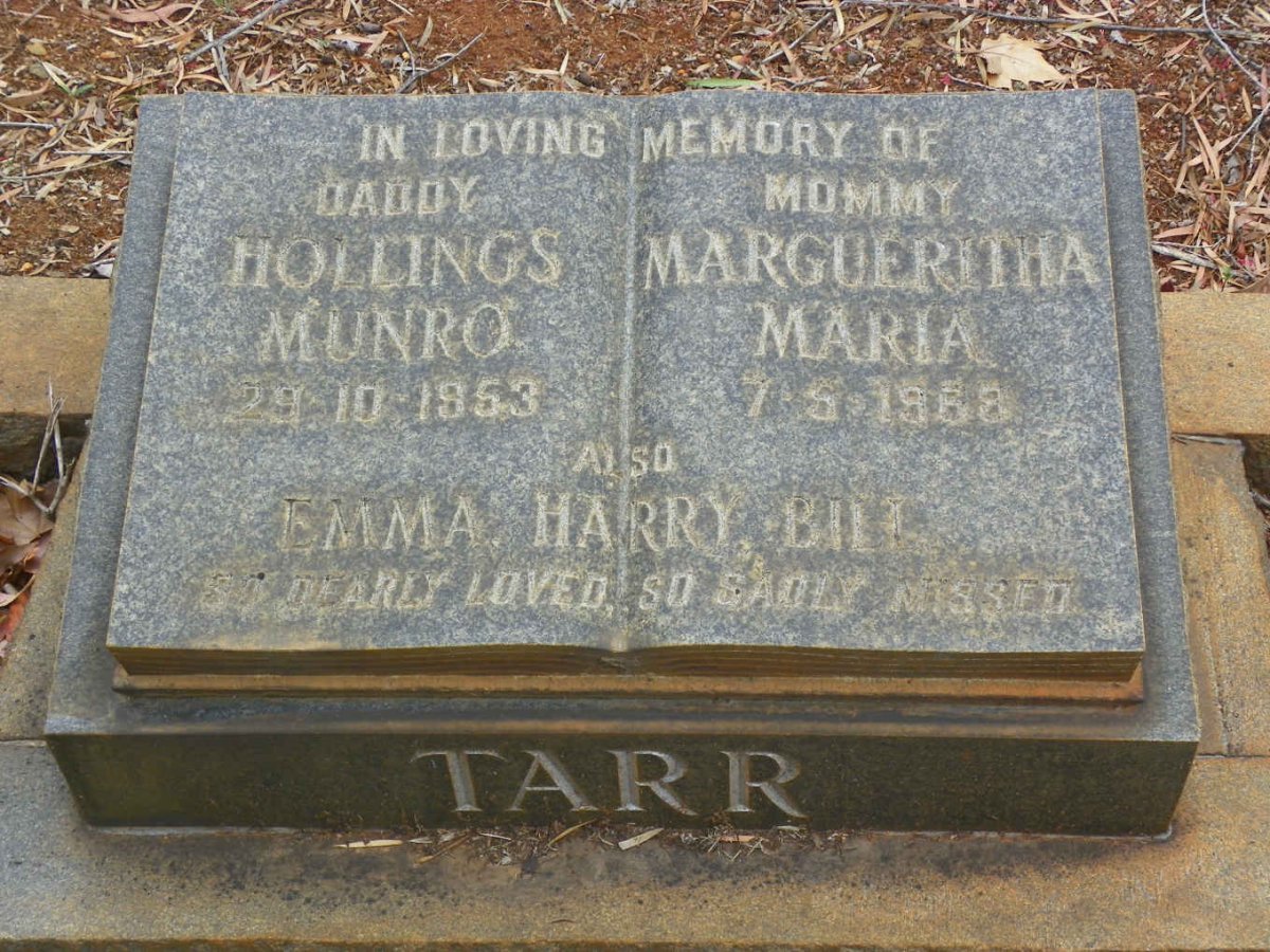 TARR Hollings Munro -1953 &amp; Margueritha Maria -1968