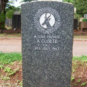 CLOETE A. -1943