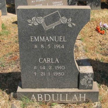 ABDULLAH Emmanuel 1914- &amp; Carla 1910-1980 