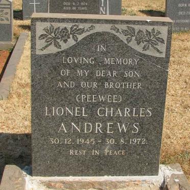ANDREWS Lionel Charles 1945-1972