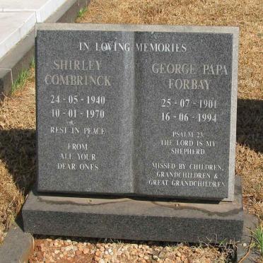 FORBAY George Papa 1901-1994 :: COMBRINCK Shirley 1940-1970