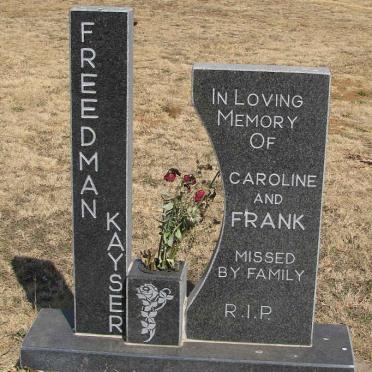 FREEDMAN Caroline :: KAYSER Frank