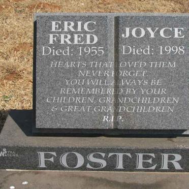 FOSTER Eric Fred -1955 &amp; Joyce -1998