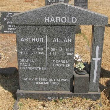 HAROLD Arthur 1919-1960 :: HAROLD Allan 1949-1982