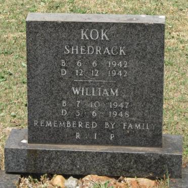 KOK Shedrack 1942-1942 :: KOK William 1947-1948