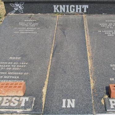 KNIGHT Rose 1924-2001 :: KNIGHT Craig 1967-1995