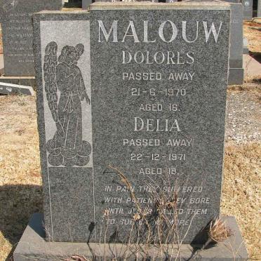 MALOUW Dolores -1970 :: MALOUW Delia - 1971