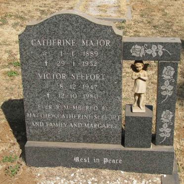 MAJOR Catherine 1889-1952 :: SEEFORT Victor 1947-1980