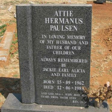 PAULSEN Attie Hermanus 1962-1988