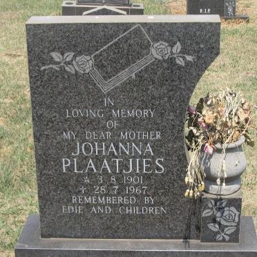 PLAATJIES Johanna 1901-1967