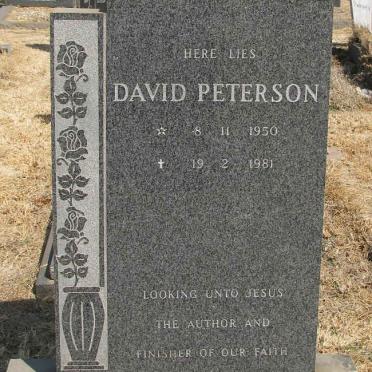 PETERSON David 1950-1981