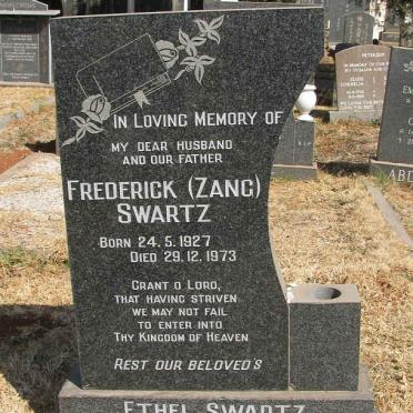 SWARTZ Frederick 1927-1973 &amp; Ethel 1923-