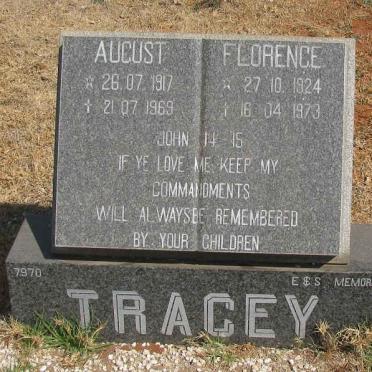 TRACEY August 1917-1969 &amp; Florence 1924-1973