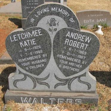 WALTERS Letchmee Katie 1928-1969 :: WALTERS Andrew Robert 1969-1987