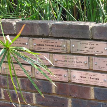 4. Northcliff Union Church Memorial Wall