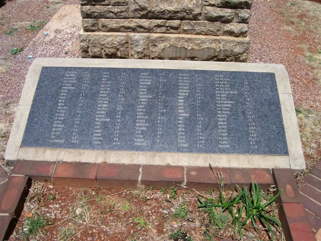 2. Plaque with list of names in front of the memorial