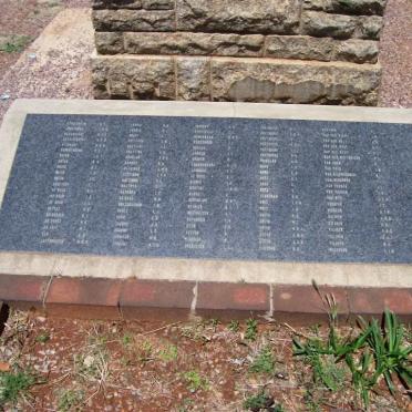 02. Memorial for all those who died in the Johannesburg Concentration Camp during the war of 1899-1902