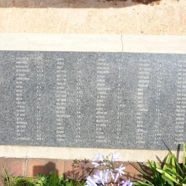 3. Plaque with list of names