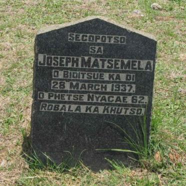 MATSEMELA Joseph -1937