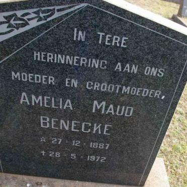 BENECKE Amelia Maud 1887-1972